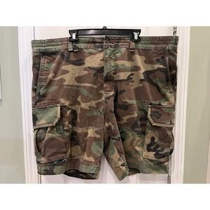 Polo Ralph Lauren Men's 46B (48 Actual) Woodland Camouflage Cargo Shorts